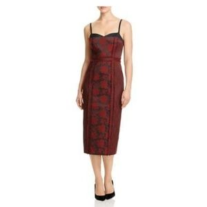 CINQ A SEP Marsolais Floral Jacquard Dress 8 Size